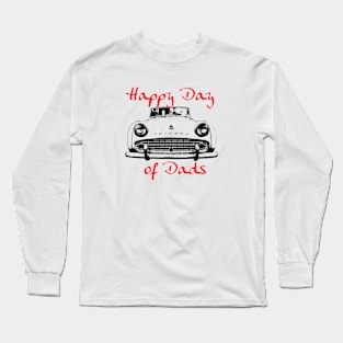 Father's Day 1950s Triumph TR3 classic car Day of Dads Long Sleeve T-Shirt